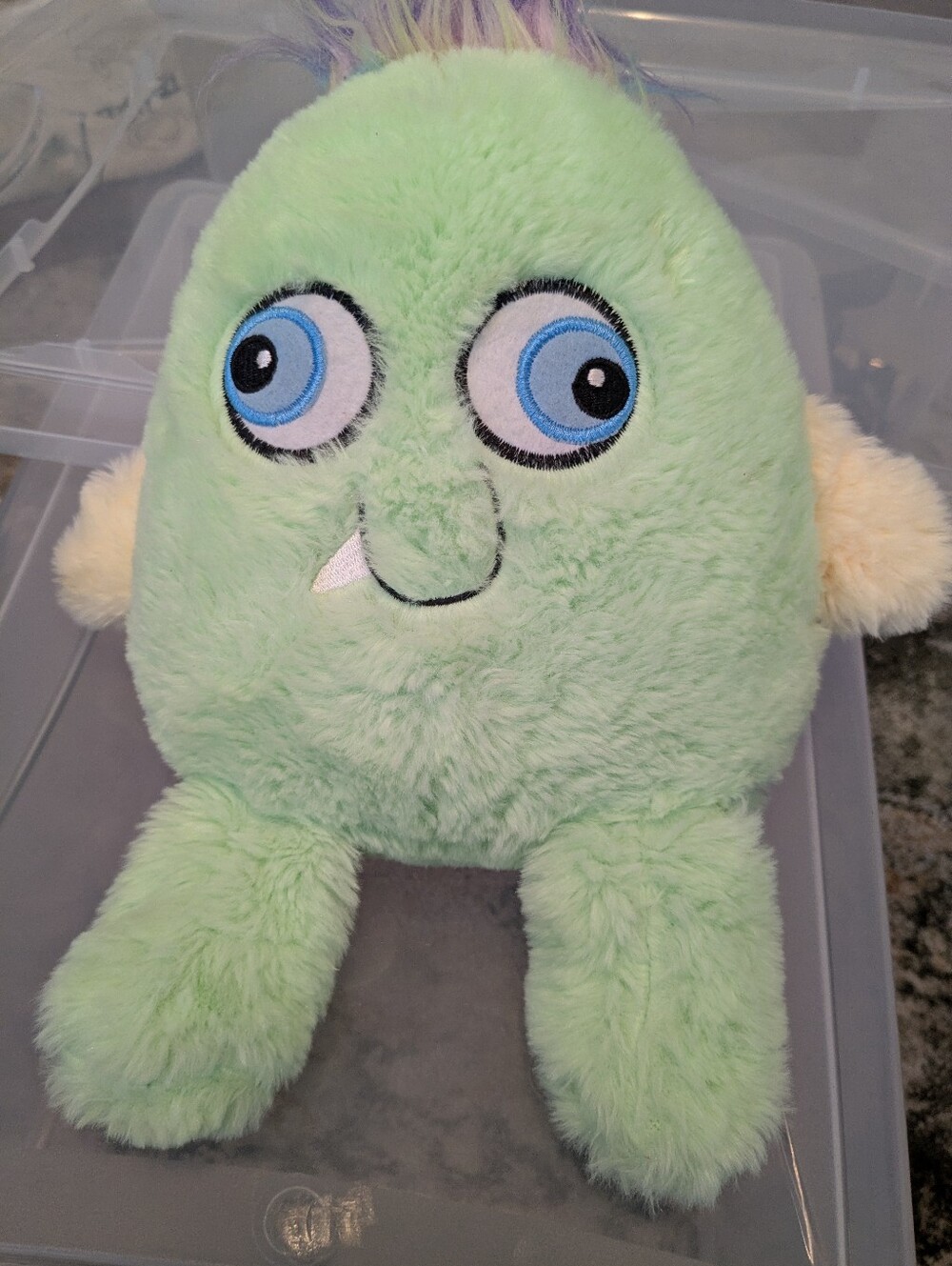 Plush Monster Toy - Soft Green Kids Plush